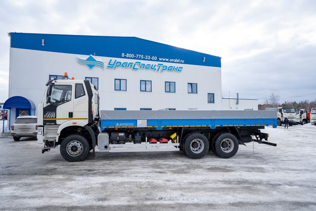 Бортовой автомобиль, УСТ 5453 FAW 3250 (6х4), ДОПОГ, полог, КБ 4800