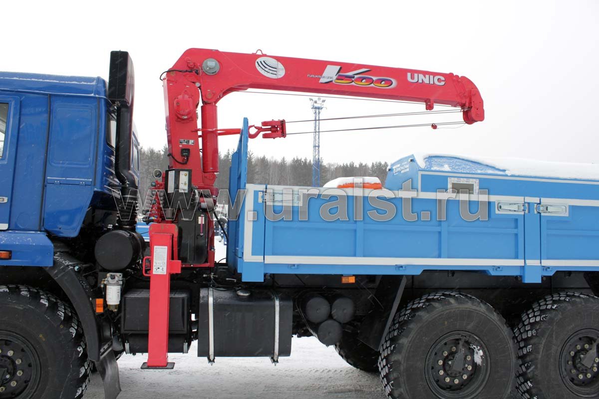 Бортовой Камаз с КМУ UNIC-503
