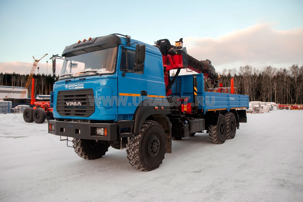 Бортовой с КМУ ИТ-200 (тросовый) Урал 4320-4972-82Е5