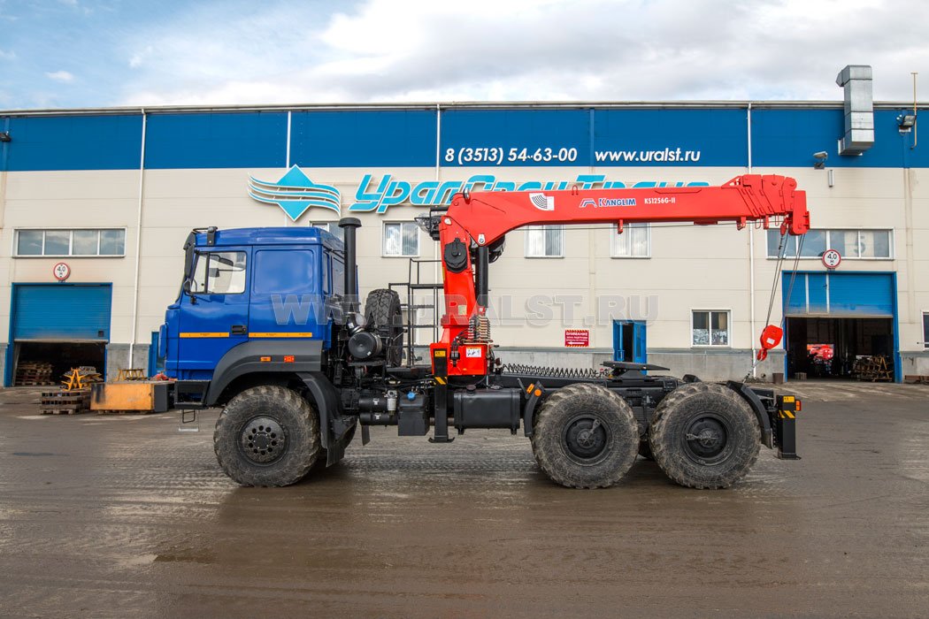 Седельный тягач с КМУ KS-1256G-II УСТ 5453 Урал 44202-82Е5
