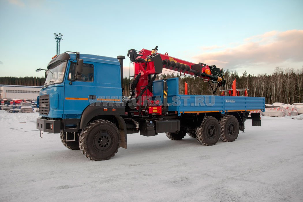 Бортовой с КМУ ИТ-200 (тросовый) Урал 4320-4972-82Е5