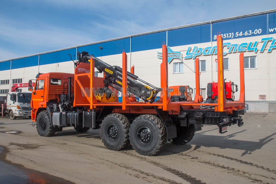 Сортиментовоз с КМУ-VM10L74 УСТ 5453СВ Камаз 43118-3027-50