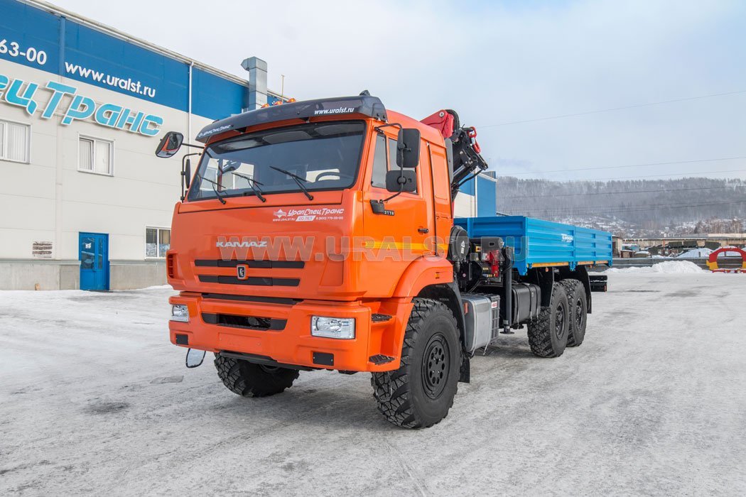 Бортовой с КМУ PK-18500А УСТ 5453 Камаз 43118