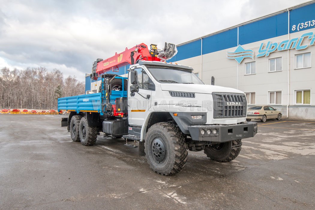 Автомобиль бортовой с КМУ ИТ-180 (тросовый) УСТ 5452У Урал NEXT 4320-72Е5