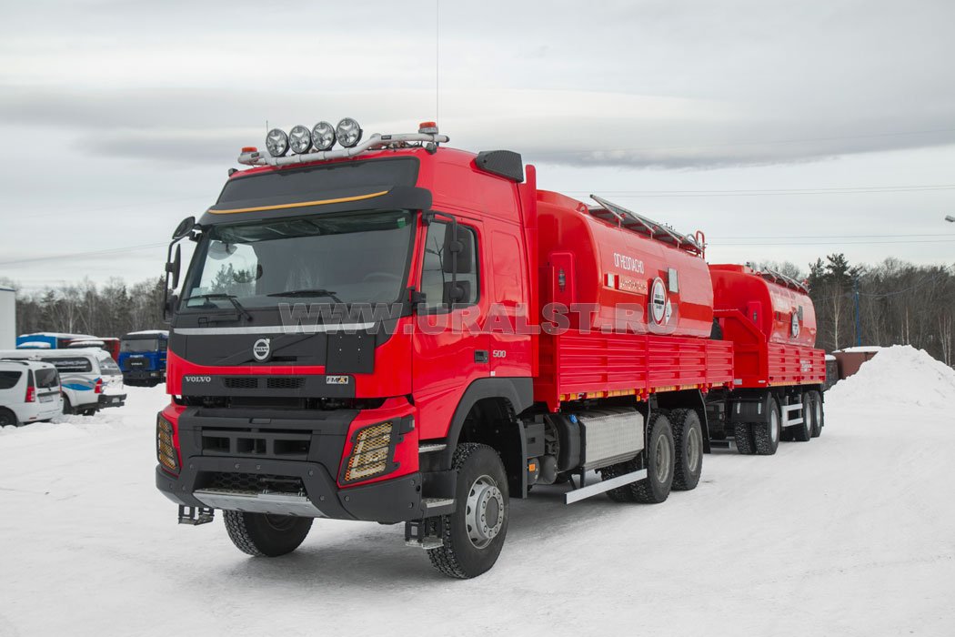 Автомобиль бортовой Контейнеровоз Volvo FM 6x6 + Контейнер-цистерна КЦ-20 УСТ 94653