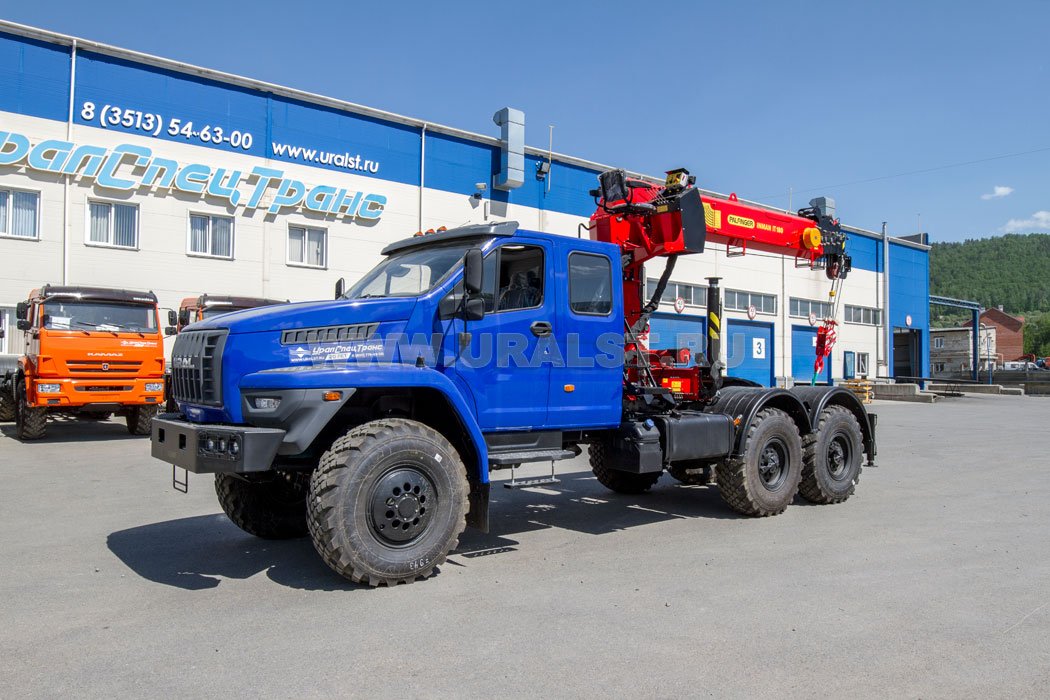 Седельный тягач с КМУ ИТ-180 (тросовый) УСТ 5453PW Урал NEXT 4320-72Е5И06