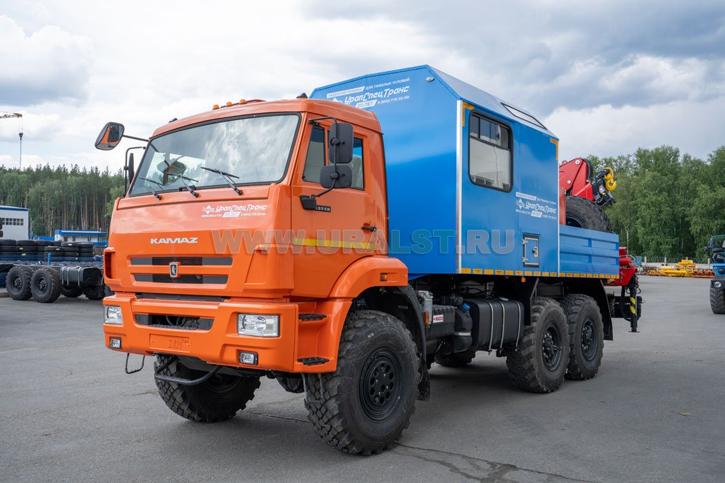 Автофургон АРОК с КМУ ИМ-150 УСТ Камаз 43118