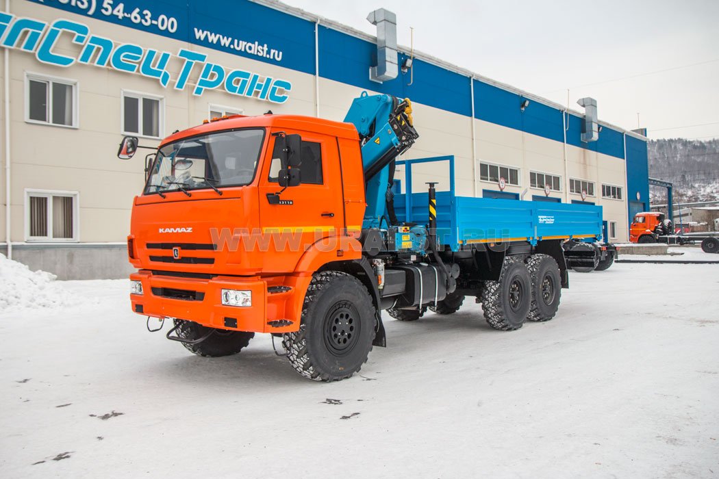 Бортовой автомобиль Камаз с КМУ ИМ-95