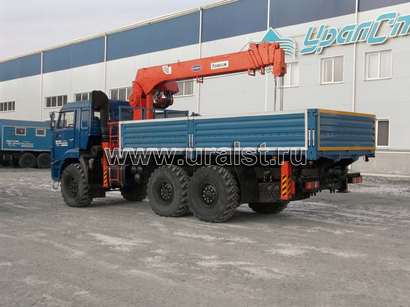 Бортовой автомобиль Камаз 43118-46 с КМУ Канглим KS1256G-II