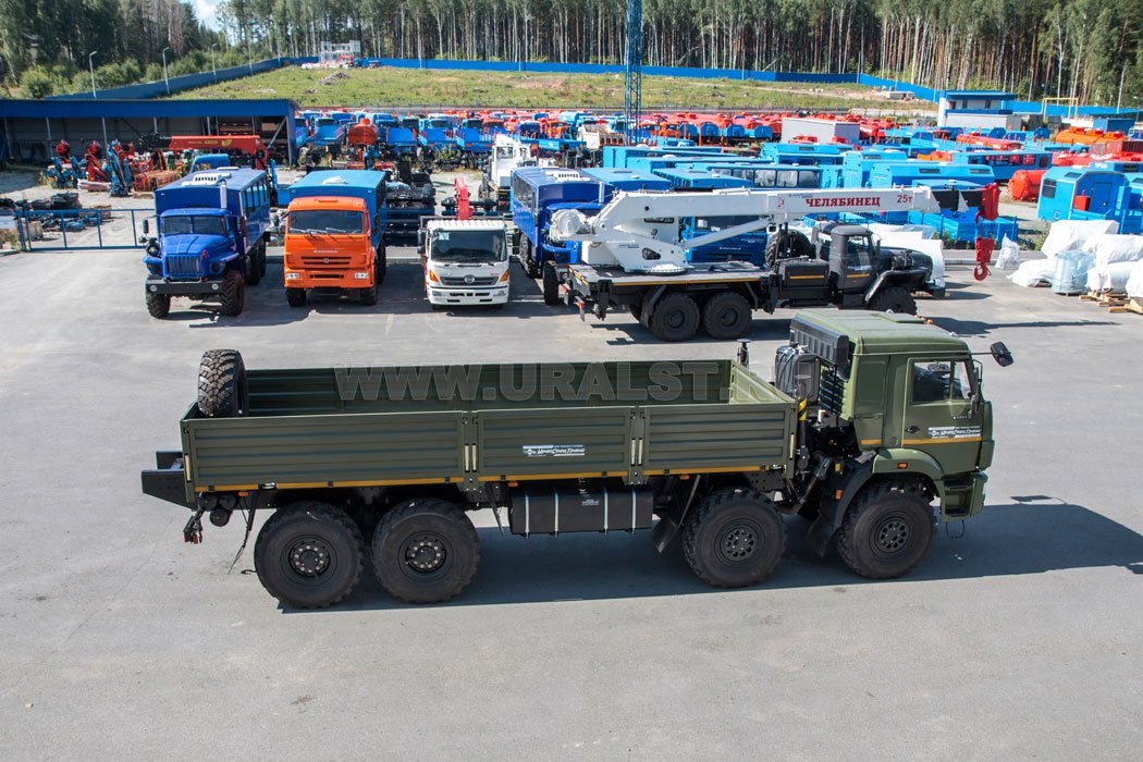 Контейнеровоз Камаз 63501 с бортами
