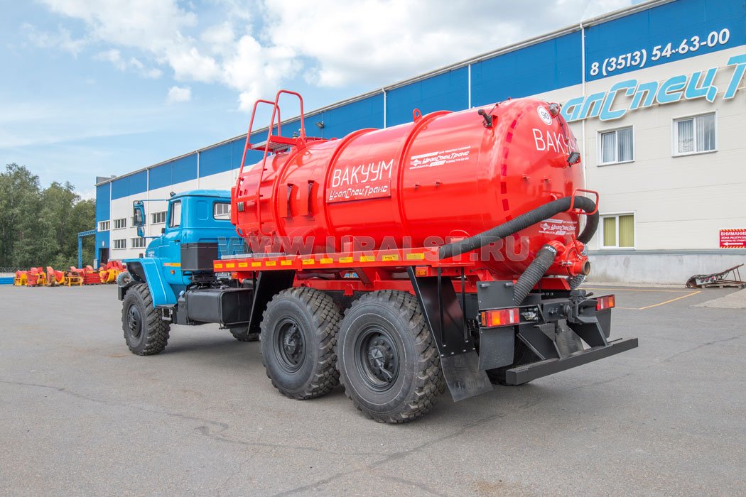 Автоцистерна вакуумная МВ-10 КО УСТ 5453 Урал NEXT 4320-60 наруж. шпанг.