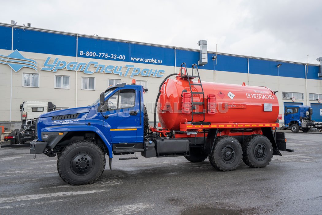 Автоцистерна вакуумная АКН-10Т КО УСТ 5453 Урал 4320-72 NEXT, доработка под ДОПОГ