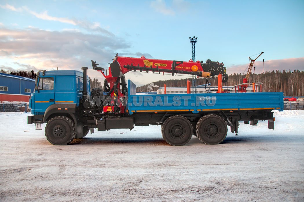 Бортовой с КМУ ИТ-200 (тросовый) Урал 4320-4972-82Е5
