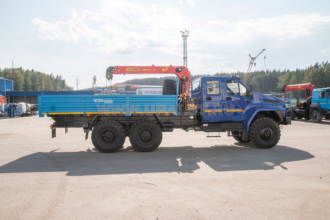 Бортовой с КМУ ИТ 80 (тросовый) УСТ 5453 Урал 4320 NEXT