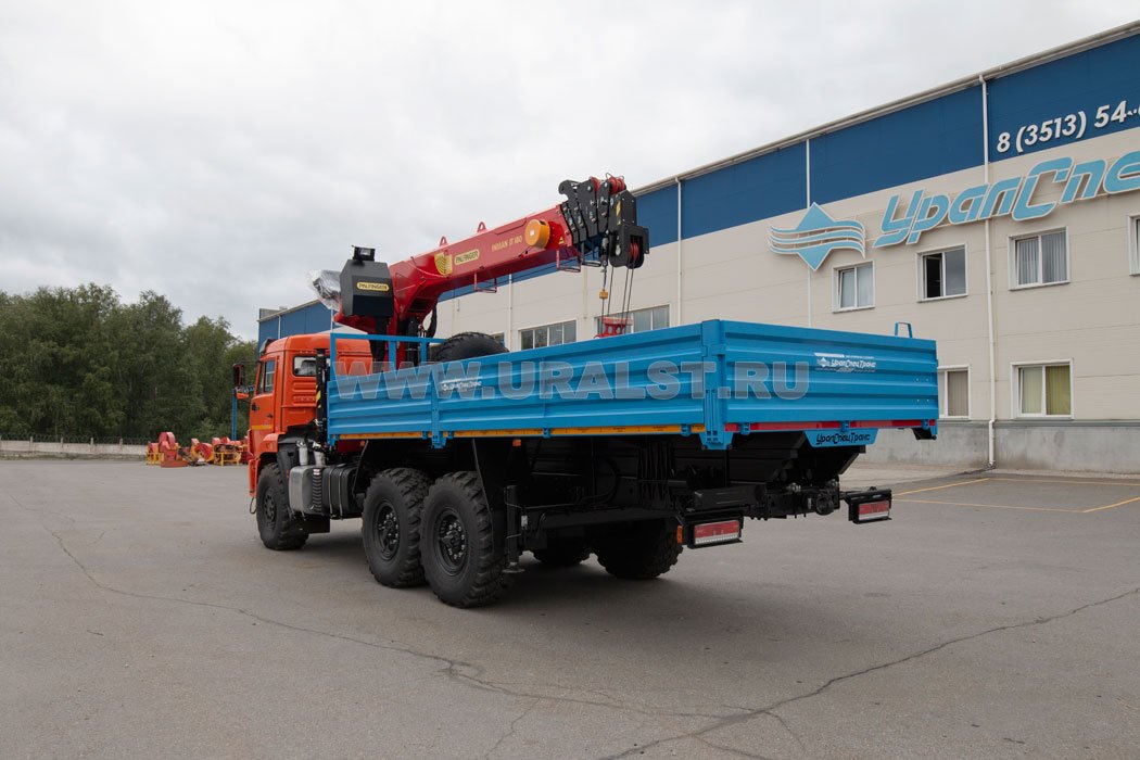 Автомобиль бортовой с КМУ ИТ-180 (тросовый) УСТ 54531J Камаз 43118-50