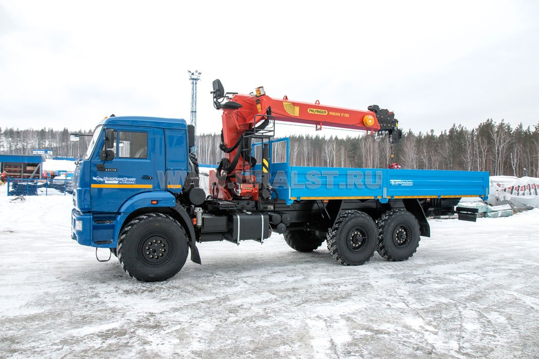 Автомобиль бортовой Камаз 43118-46 с краном-манипулятором ИТ-150
