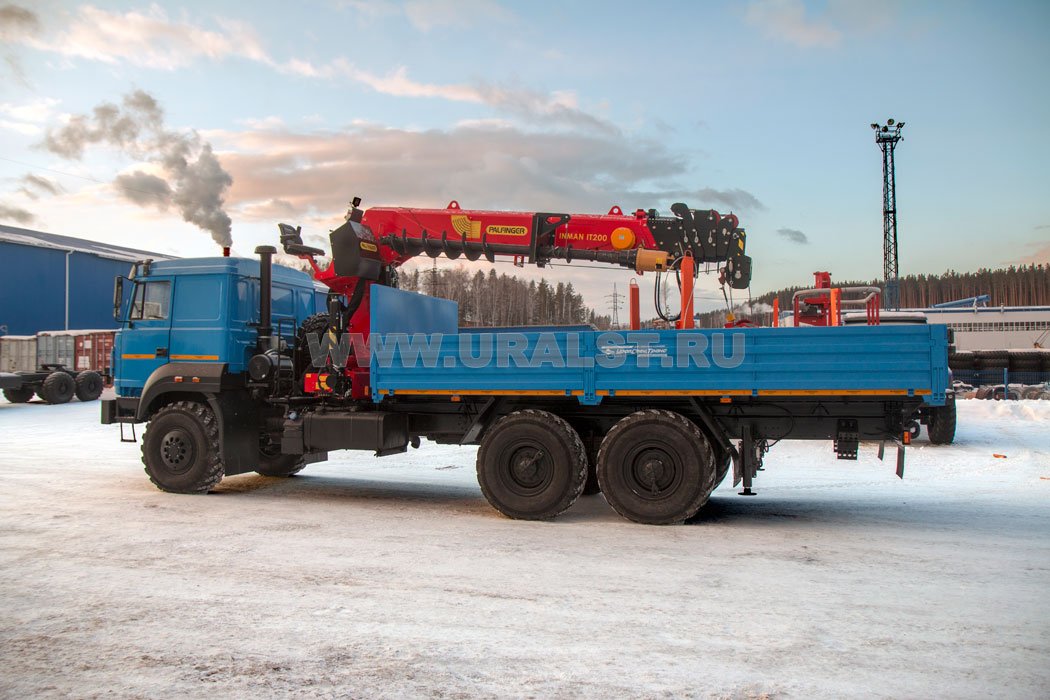 Бортовой с КМУ ИТ-200 (тросовый) Урал 4320-4972-82Е5