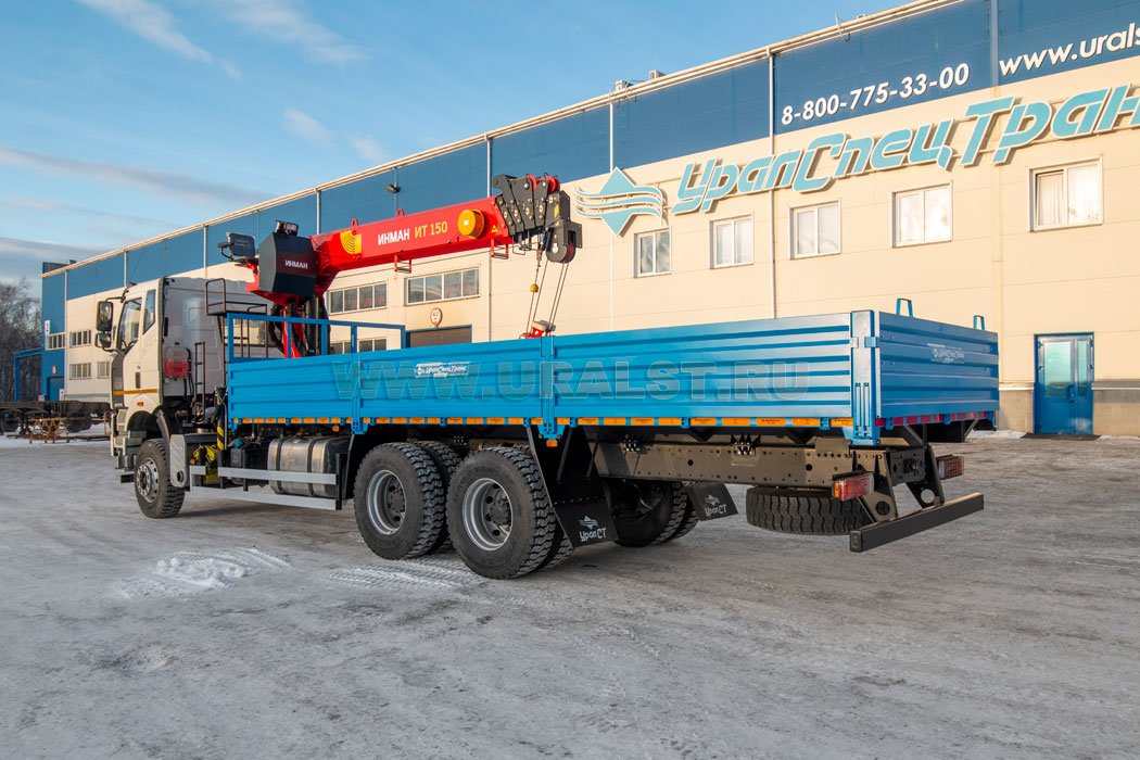  Автомобиль бортовой с КМУ ИТ-150 (тросовый) УСТ 5453 FAW 3250 (6х4)