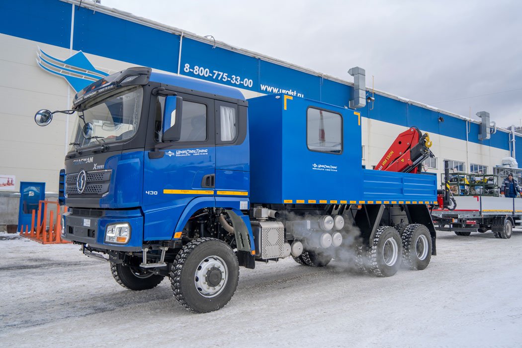  Грузопассажирский автомобиль (ГПА кат. С) 6 мест с КМУ ИМ-150N SHACMAN SX32586V385 (6х6, 4575мм)