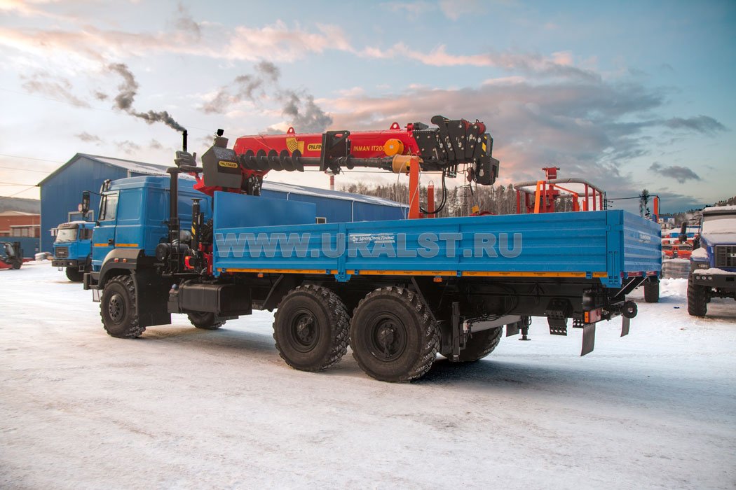Бортовой с КМУ ИТ-200 (тросовый) Урал 4320-4972-82Е5
