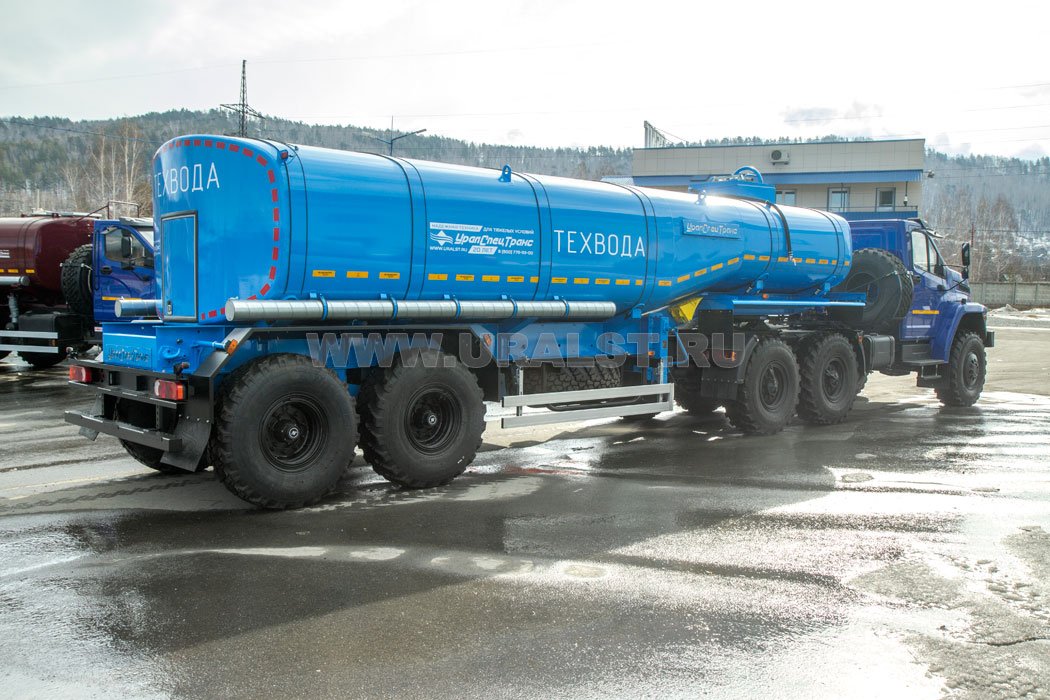 Полуприцеп цистерна для технической воды ППЦТВ 20Т-21 УСТ 9465 рамная, термос, мотопомпа 