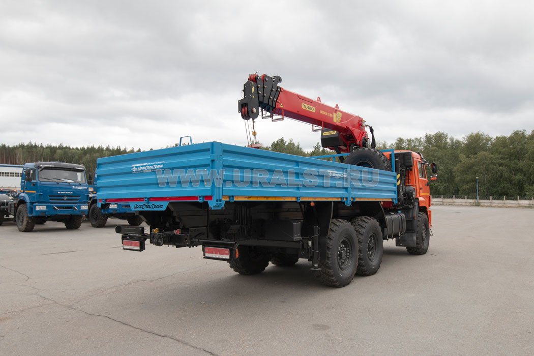 Автомобиль бортовой с КМУ ИТ-180 (тросовый) УСТ 54531J Камаз 43118-50