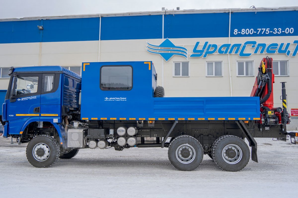  Грузопассажирский автомобиль (ГПА кат. С) 6 мест с КМУ ИМ-150N SHACMAN SX32586V385 (6х6, 4575мм)