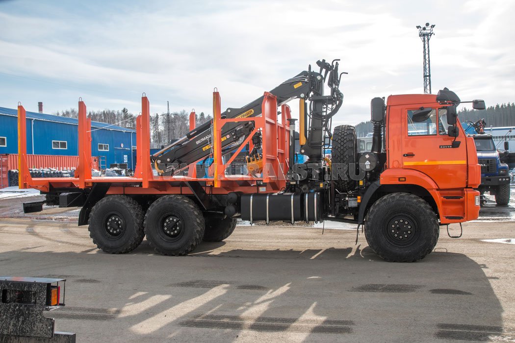 Сортиментовоз с КМУ-VM10L74 УСТ 5453СВ Камаз 43118-3027-50