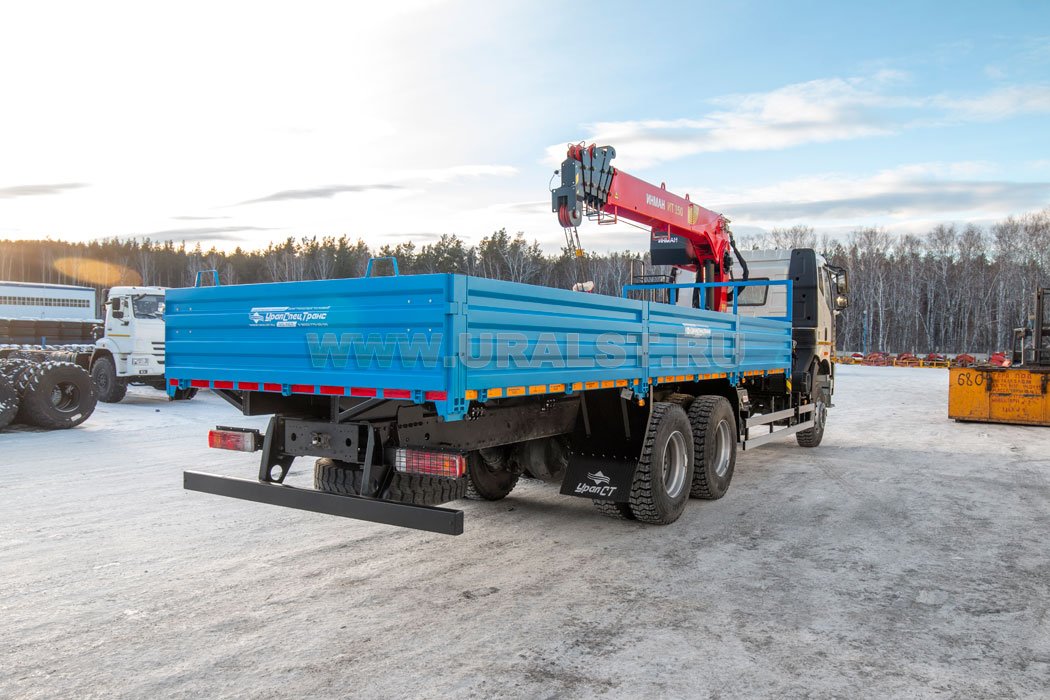  Автомобиль бортовой с КМУ ИТ-150 (тросовый) УСТ 5453 FAW 3250 (6х4)