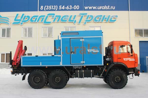 Фургон Камаз ПАРМ с краном-манипулятором Palfinger PK-8500