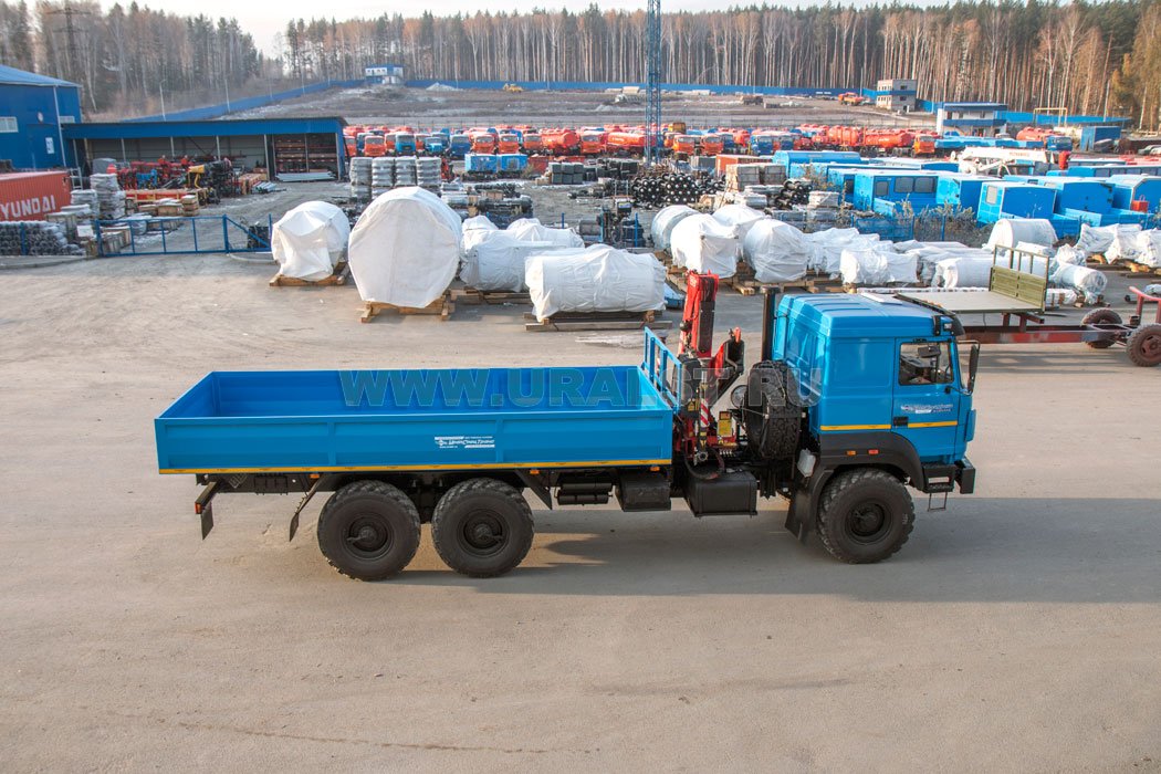 Автомобиль бортовой Урал 4320-82М с краном-манипулятором Fassi F155A.0.22