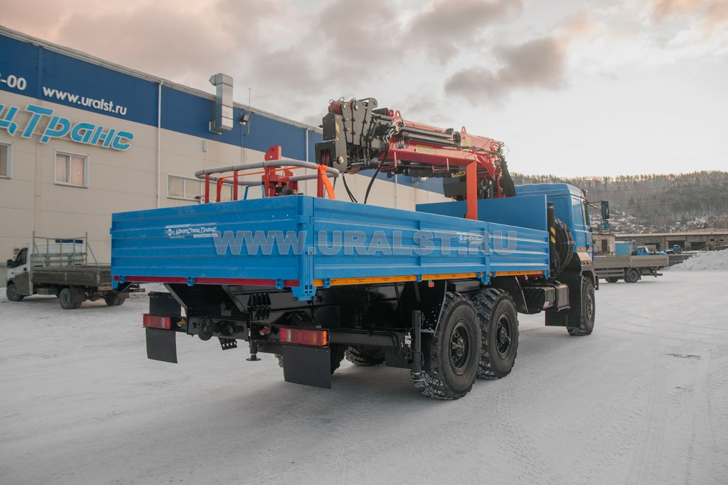 Бортовой с КМУ ИТ-200 (тросовый) Урал 4320-4972-82Е5