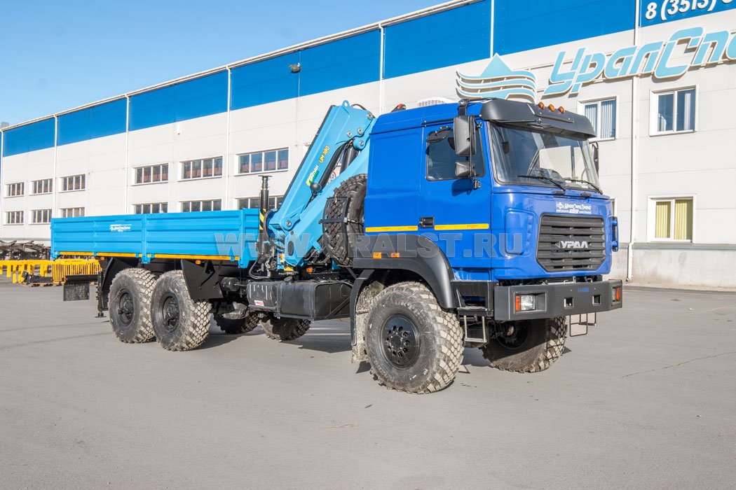 Автомобиль бортовой с КМУ ИМ-180 УСТ 5453РН Урал 4320-82, сп.м