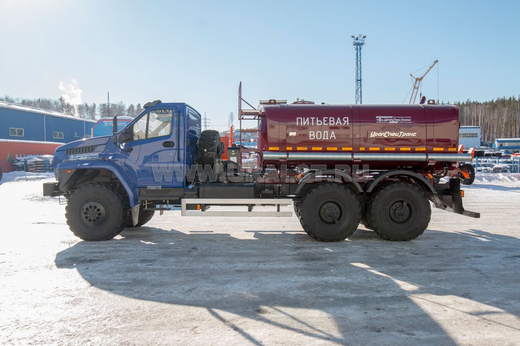 Автоцистерна АЦПТ-8НО УСТ 5453 Урал NEXT 4320-6951-72 насос, обогрев
