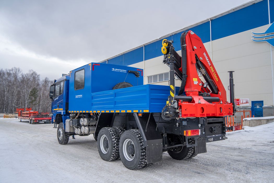  Грузопассажирский автомобиль (ГПА кат. С) 6 мест с КМУ ИМ-150N SHACMAN SX32586V385 (6х6, 4575мм)