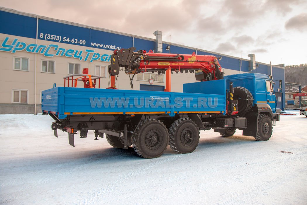 Бортовой с КМУ ИТ-200 (тросовый) Урал 4320-4972-82Е5