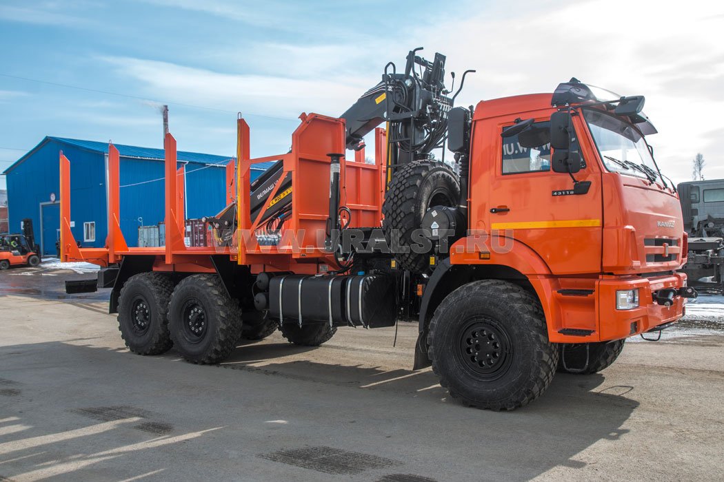 Сортиментовоз с КМУ-VM10L74 УСТ 5453СВ Камаз 43118-3027-50