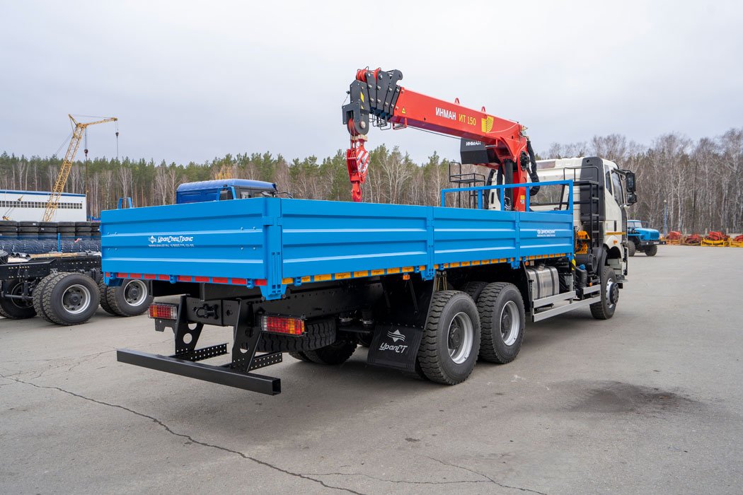 Бортовой автомобиль, УСТ 5453, с КМУ ИТ-150 УСТ 5453 FAW 3250 (6Х6)