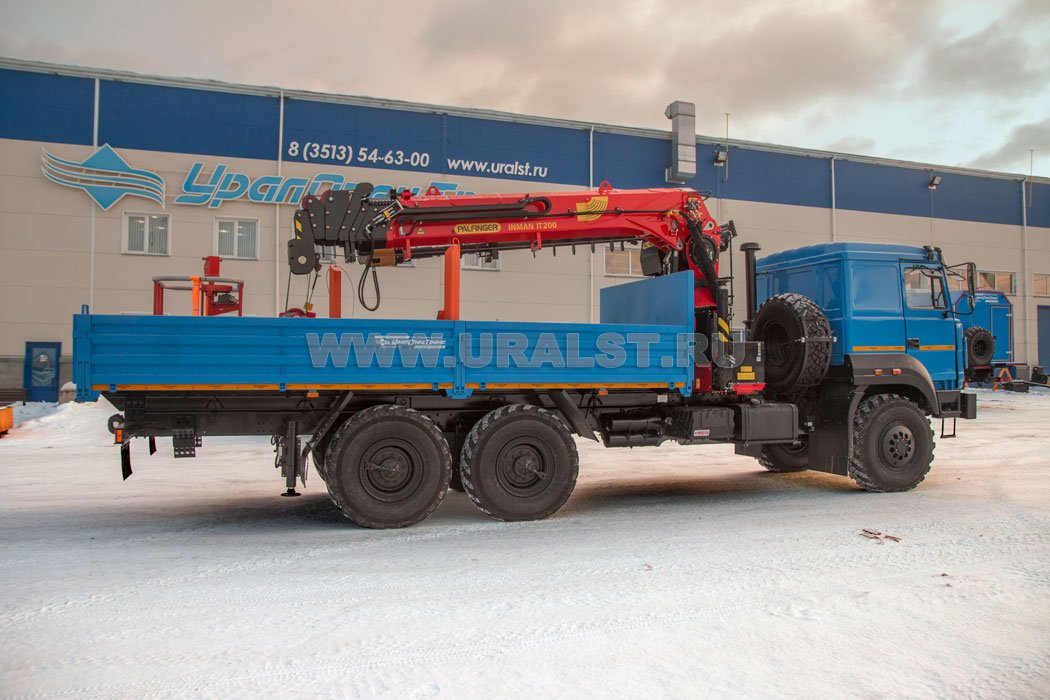 Бортовой с КМУ ИТ-200 (тросовый) Урал 4320-4972-82Е5