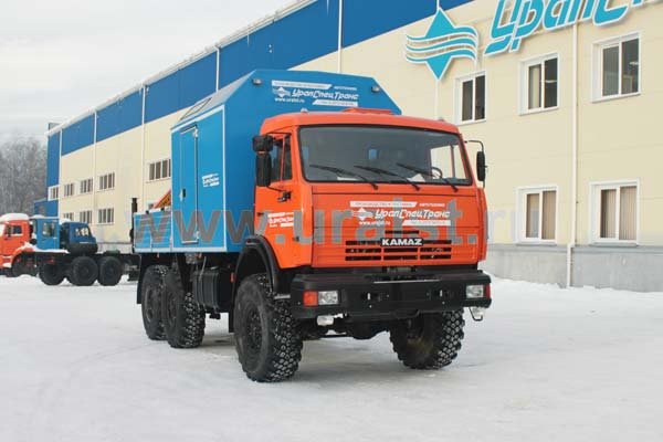 Фургон Камаз ПАРМ с краном-манипулятором