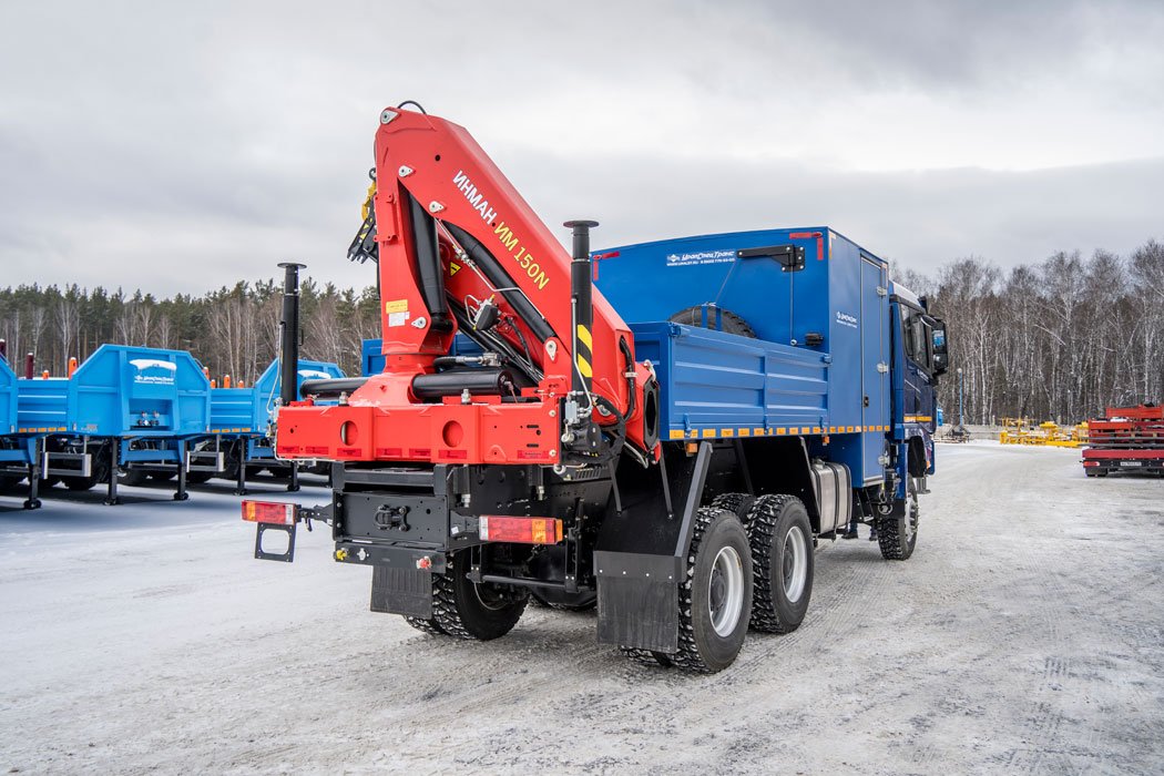  Грузопассажирский автомобиль (ГПА кат. С) 6 мест с КМУ ИМ-150N SHACMAN SX32586V385 (6х6, 4575мм)