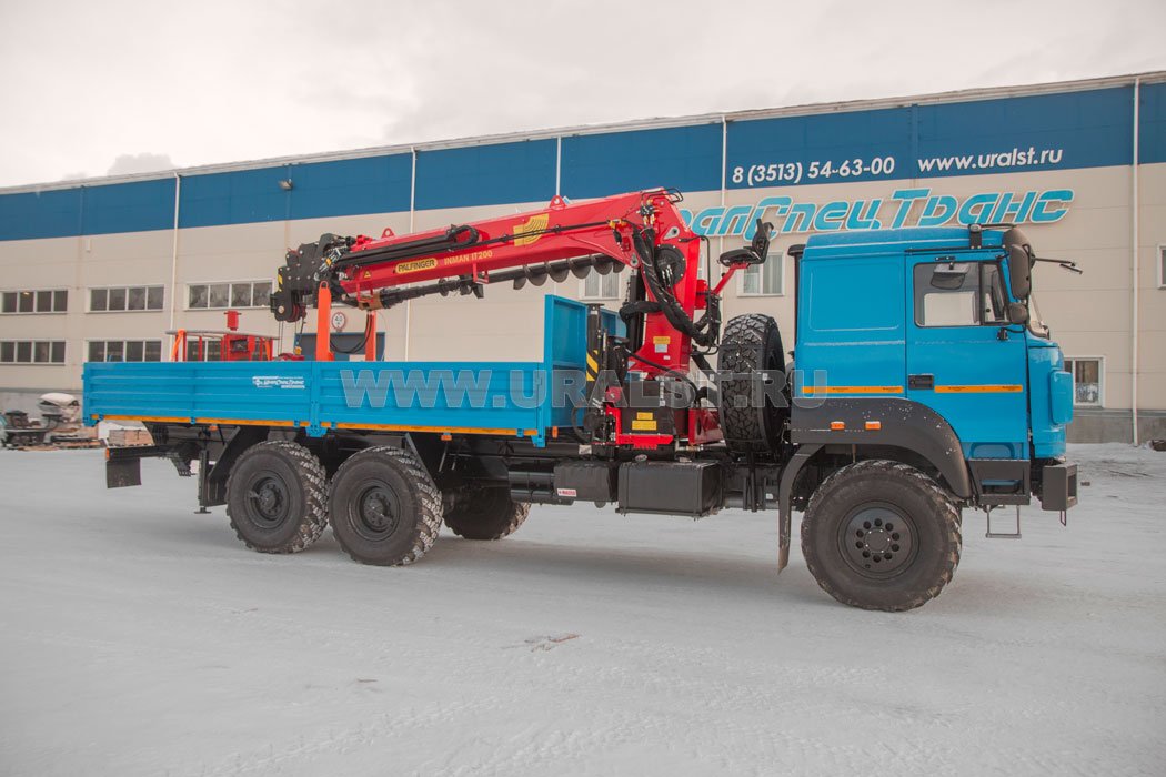 Бортовой с КМУ ИТ-200 (тросовый) Урал 4320-4972-82Е5