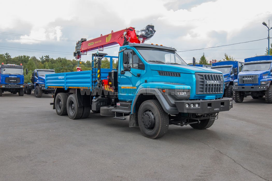 Автомобиль бортовой с КМУ ИТ-150 (тросовый) УСТ 5453V6 Урал NEXT 73945-01