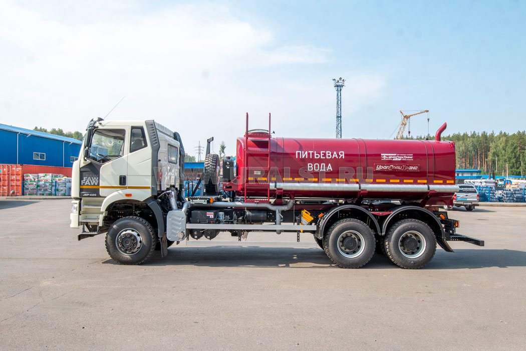 АЦПТ-10НО УСТ 5453 FAW 3250 (6х6) КБ 4800, насос, нерж/ЛКП