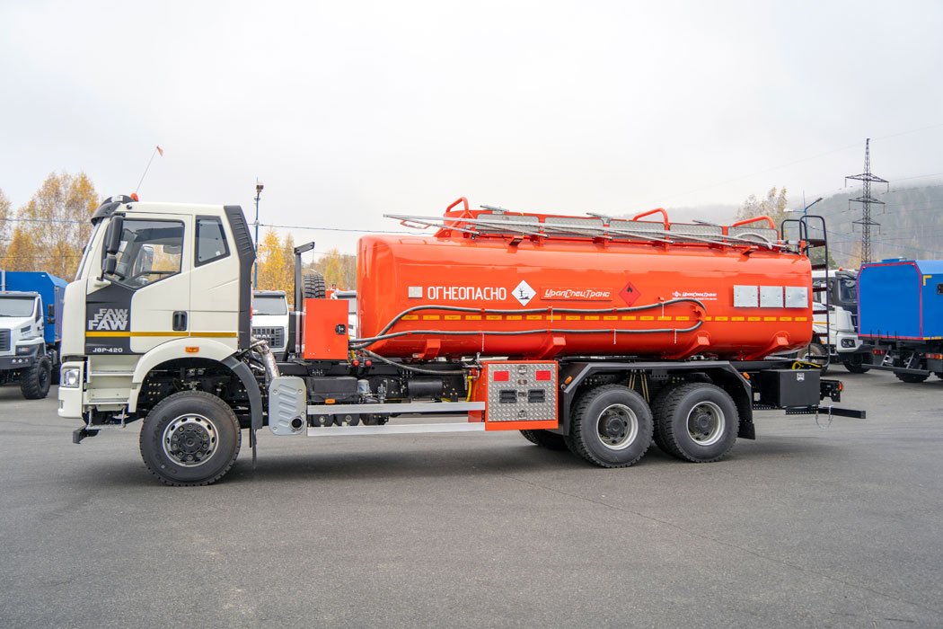 Автотопливозаправщик АТЗ 22-3 УСТ 5453 FAW 3250 (6х6) КБ 5200 ДОПОГ