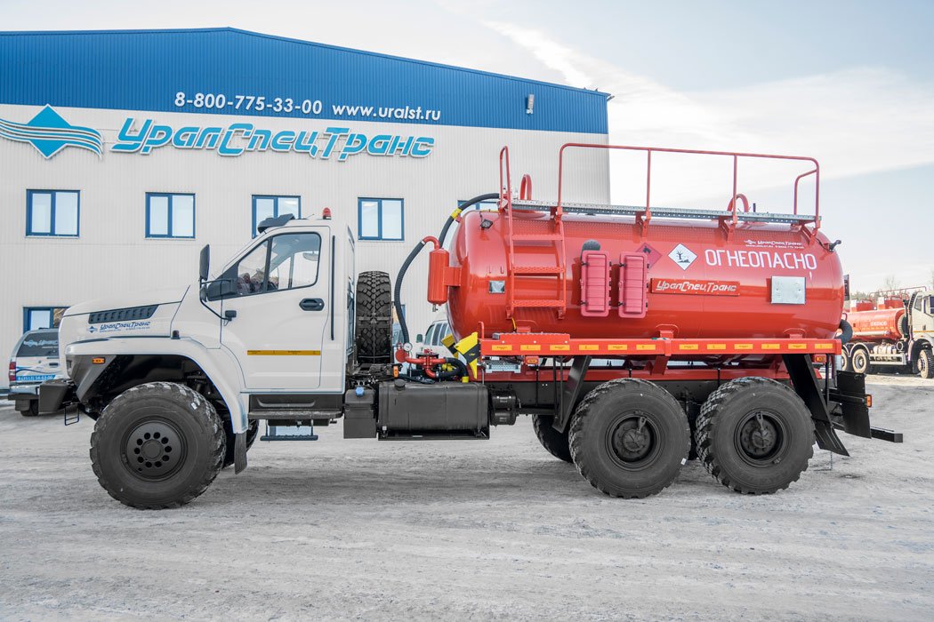  Автоцистерна вакуумная нефтепромысловая (АКН) АКН-10 КО УСТ 5453 Урал NEXT 4320-6951-72, доработка под ДОПОГ