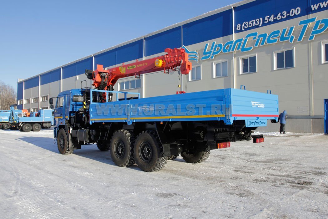 Автомобиль бортовой Камаз 43118 с КМУ ИТ-150