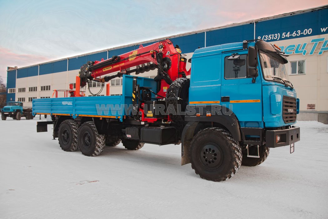 Бортовой с КМУ ИТ-200 (тросовый) Урал 4320-4972-82Е5
