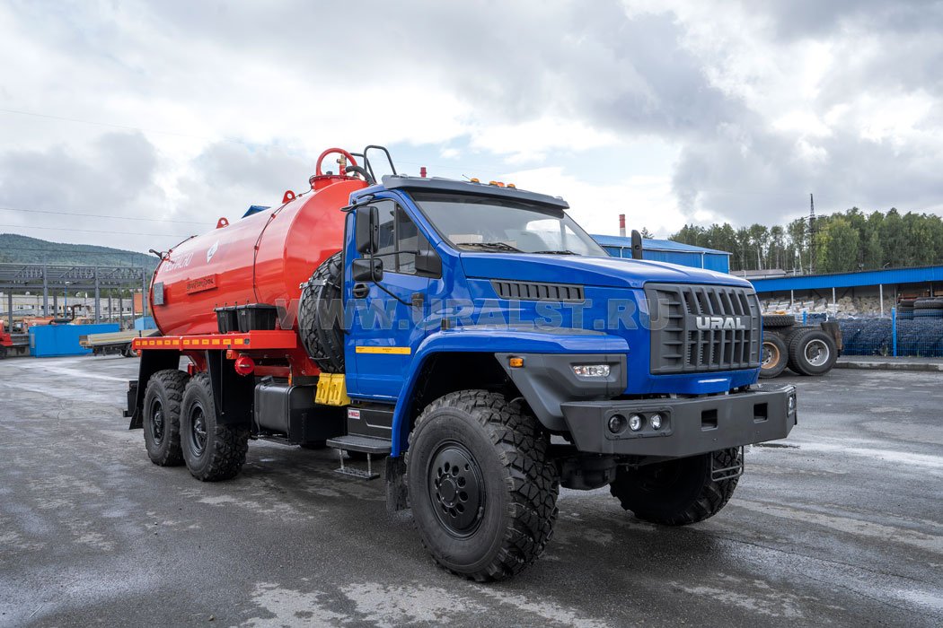 Автоцистерна вакуумная АКН-10Т КО УСТ 5453 Урал 4320-72 NEXT, доработка под ДОПОГ