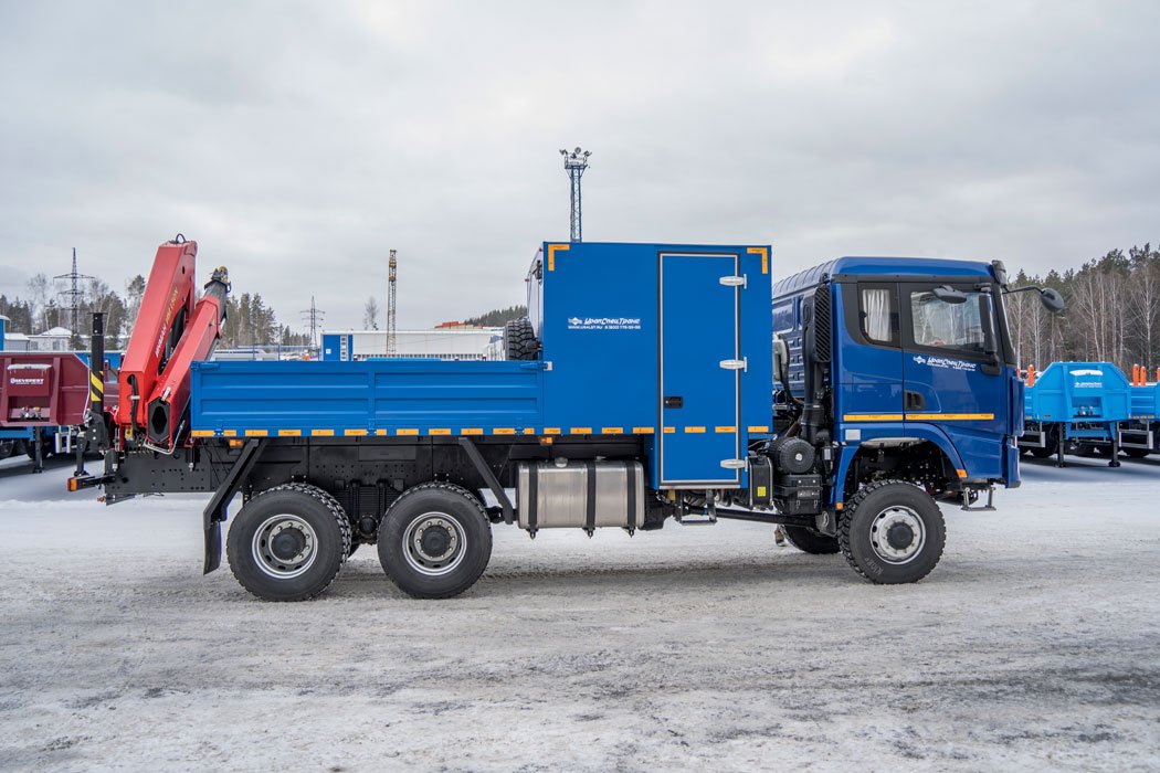  Грузопассажирский автомобиль (ГПА кат. С) 6 мест с КМУ ИМ-150N SHACMAN SX32586V385 (6х6, 4575мм)